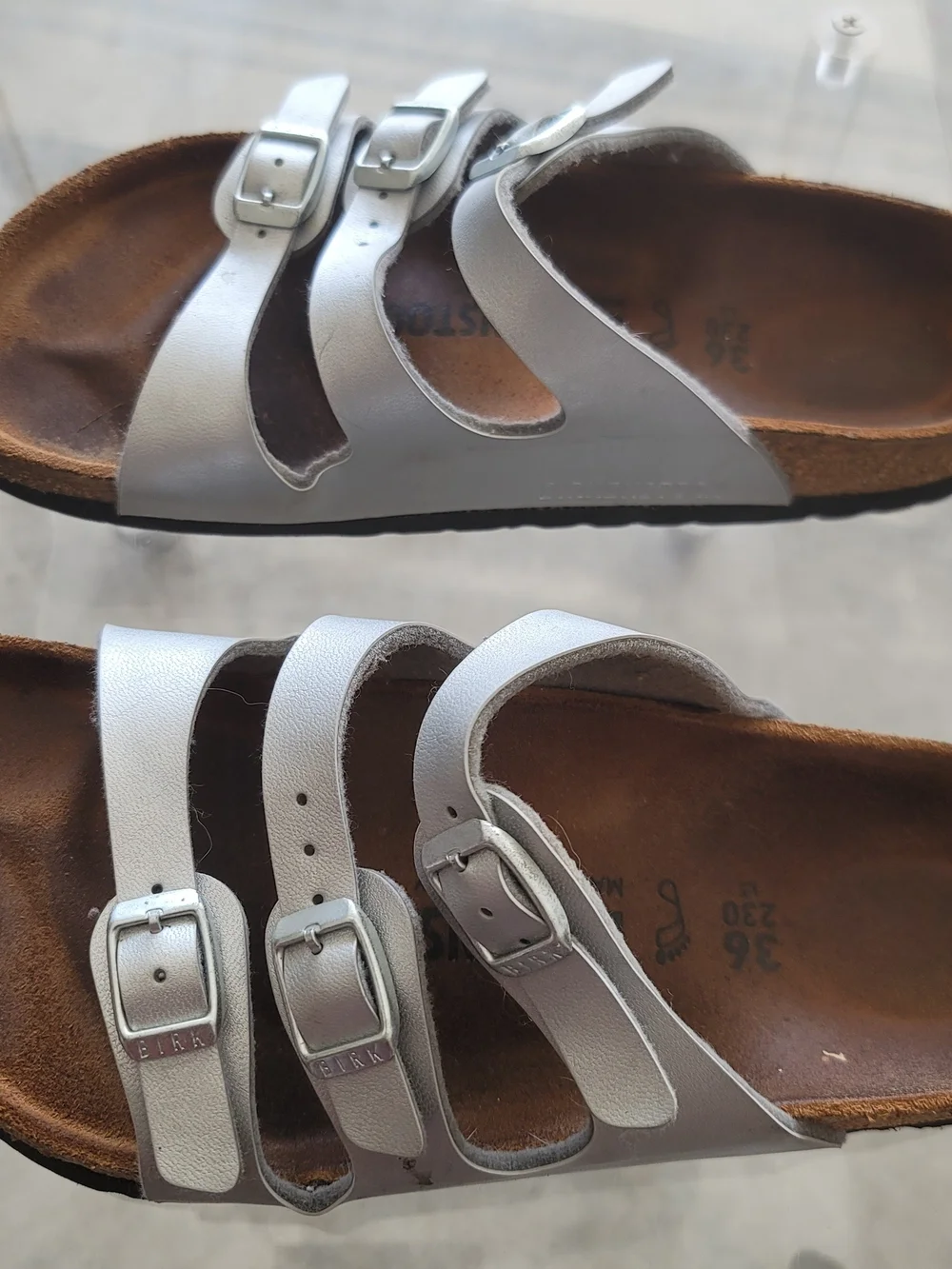 Birkenstock Women's Triple-Strap Sandals - Silver